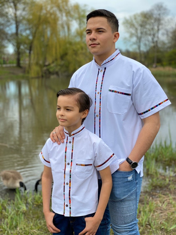 Boys Mexican Traditional Shirt. Guayabera for Boys. Boys - Etsy Norway