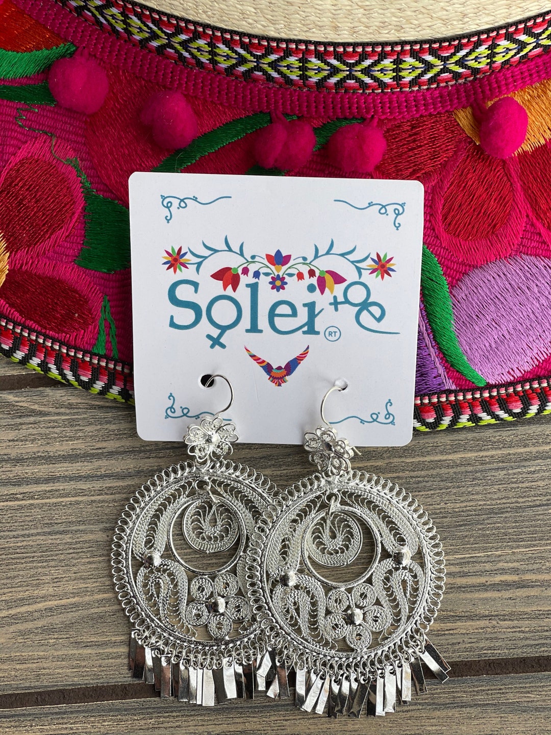 Filigrana De Filigrana Arete Aretes