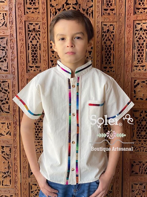 Boys Mexican Traditional Shirt 