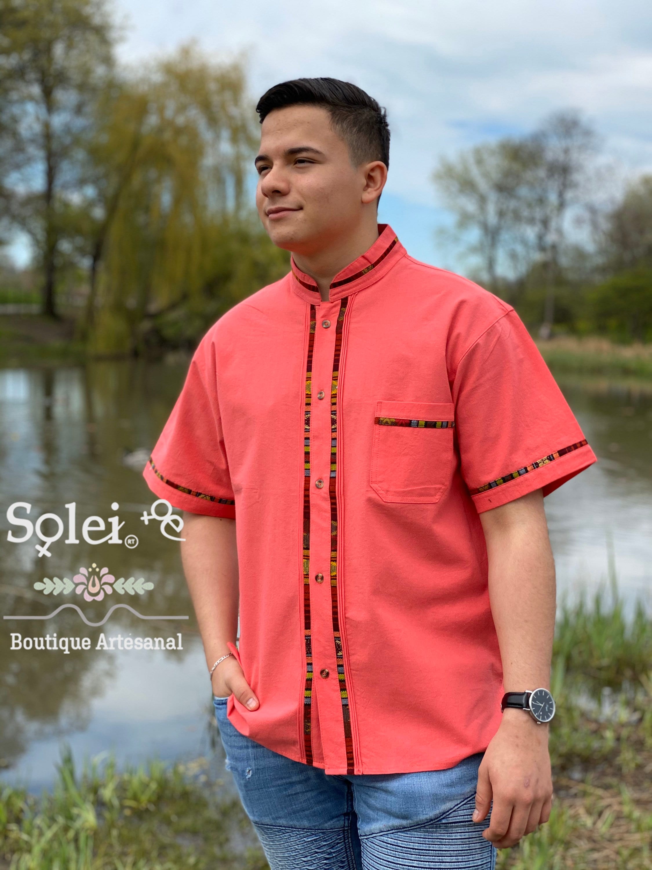 Mens Mexican Traditional Shirt Guayabera For Men Formal Etsy