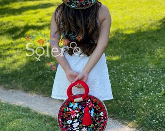 Set de Bolsas Bolso Artesanal Bolsa Floral