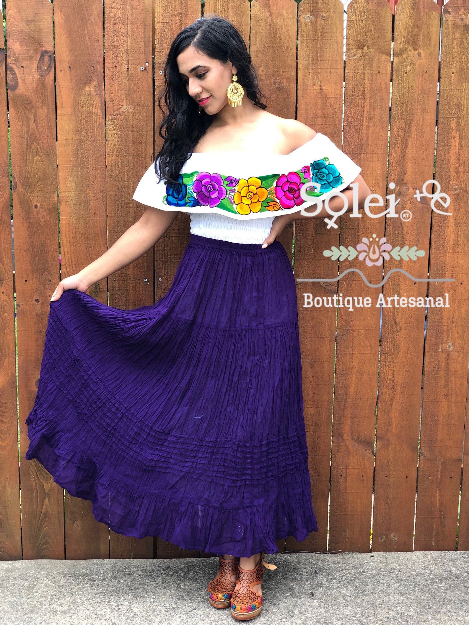Mexican Maxi Skirt. Mexican Colorful Skirt. Traditional Long - Etsy Sweden
