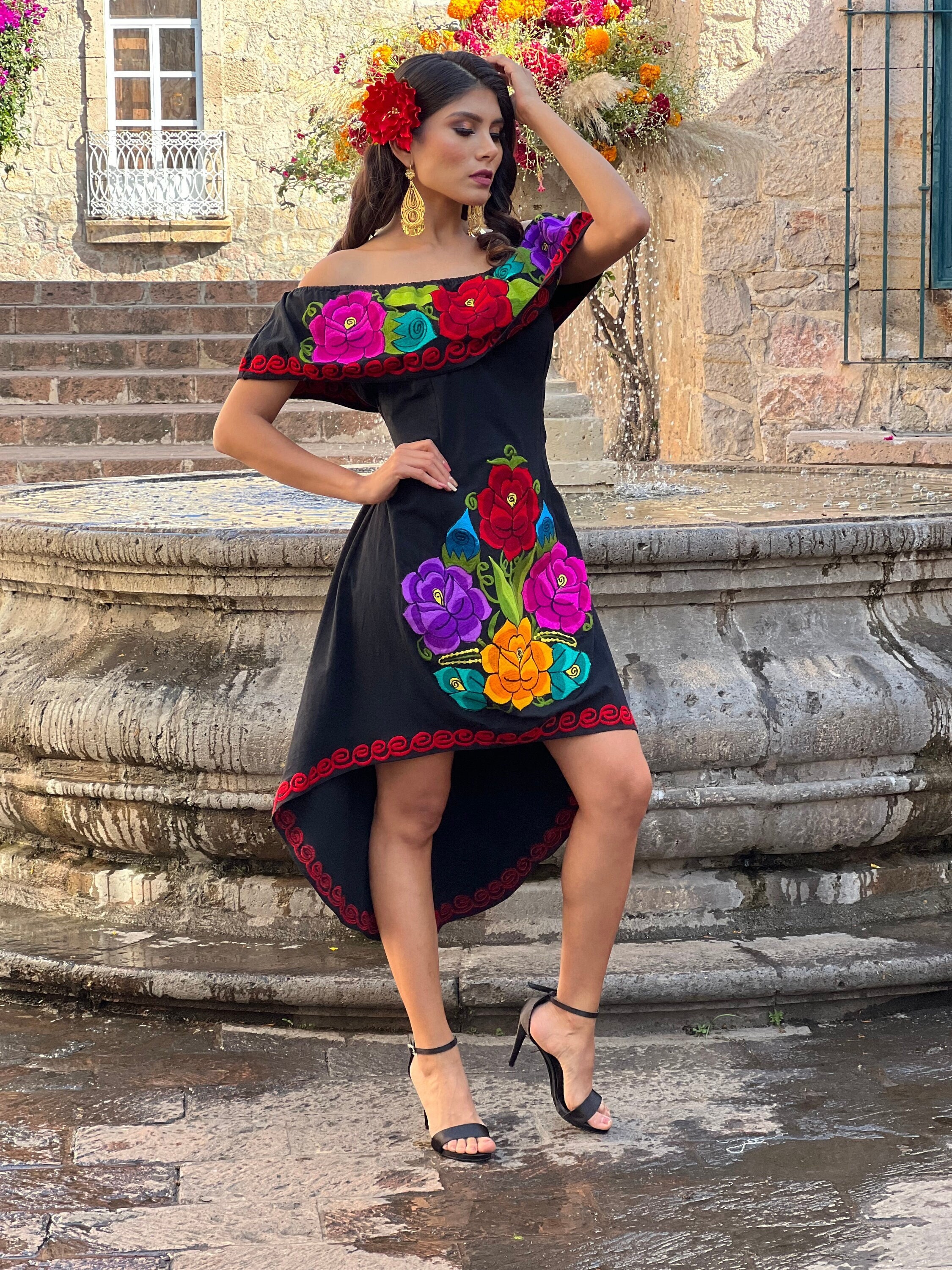 Vestido de fiesta mexicana - Etsy México Vestido de fiesta mexicana - Etsy México