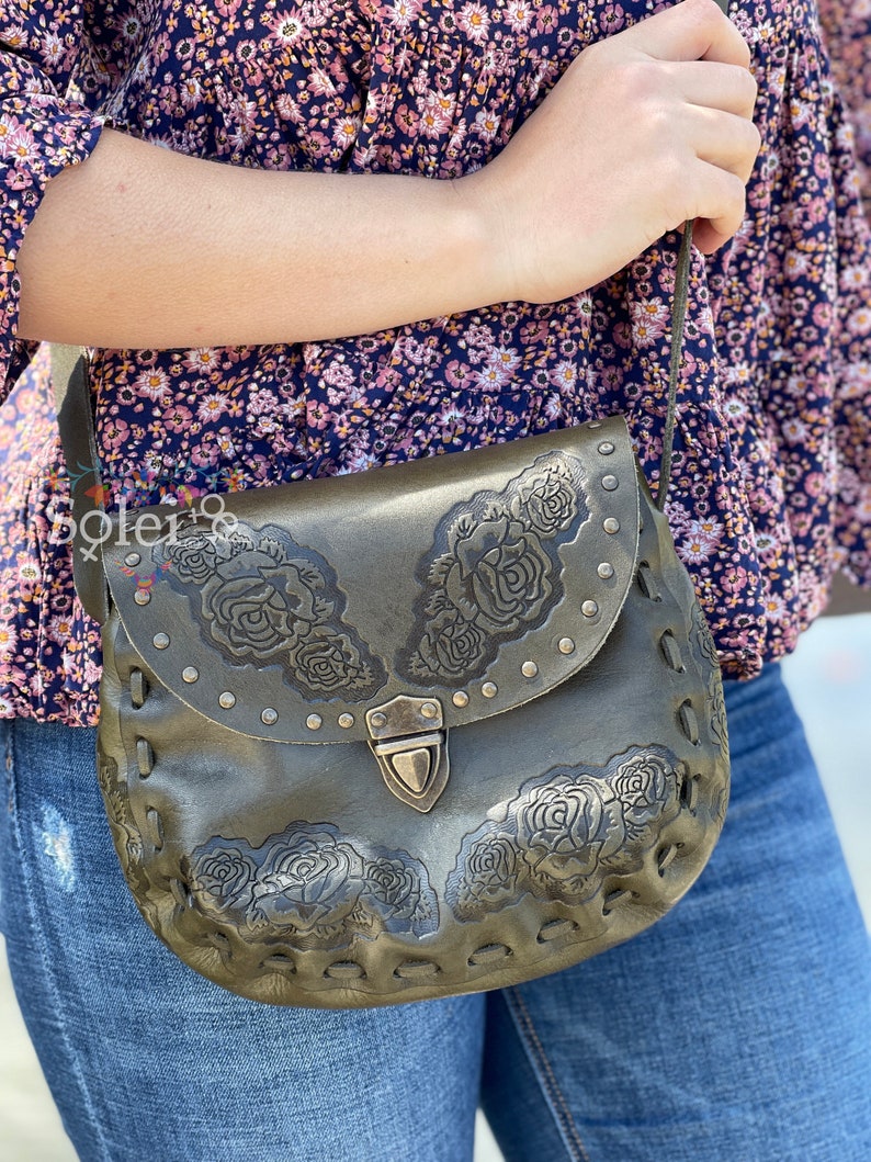 Genuine Mexican Leather Purse. Die Cut Leather Purse. Mexican Etsy
