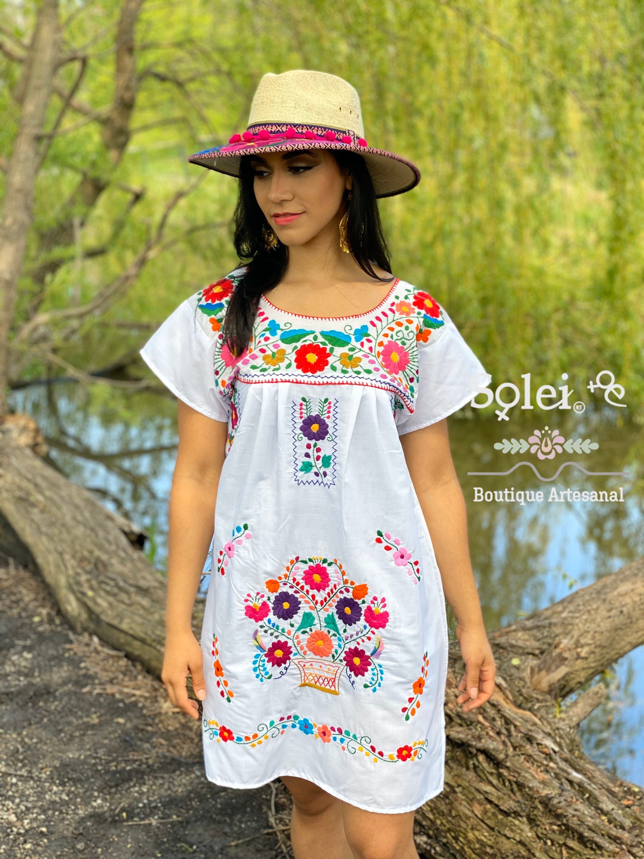 mexican dresses embroidered