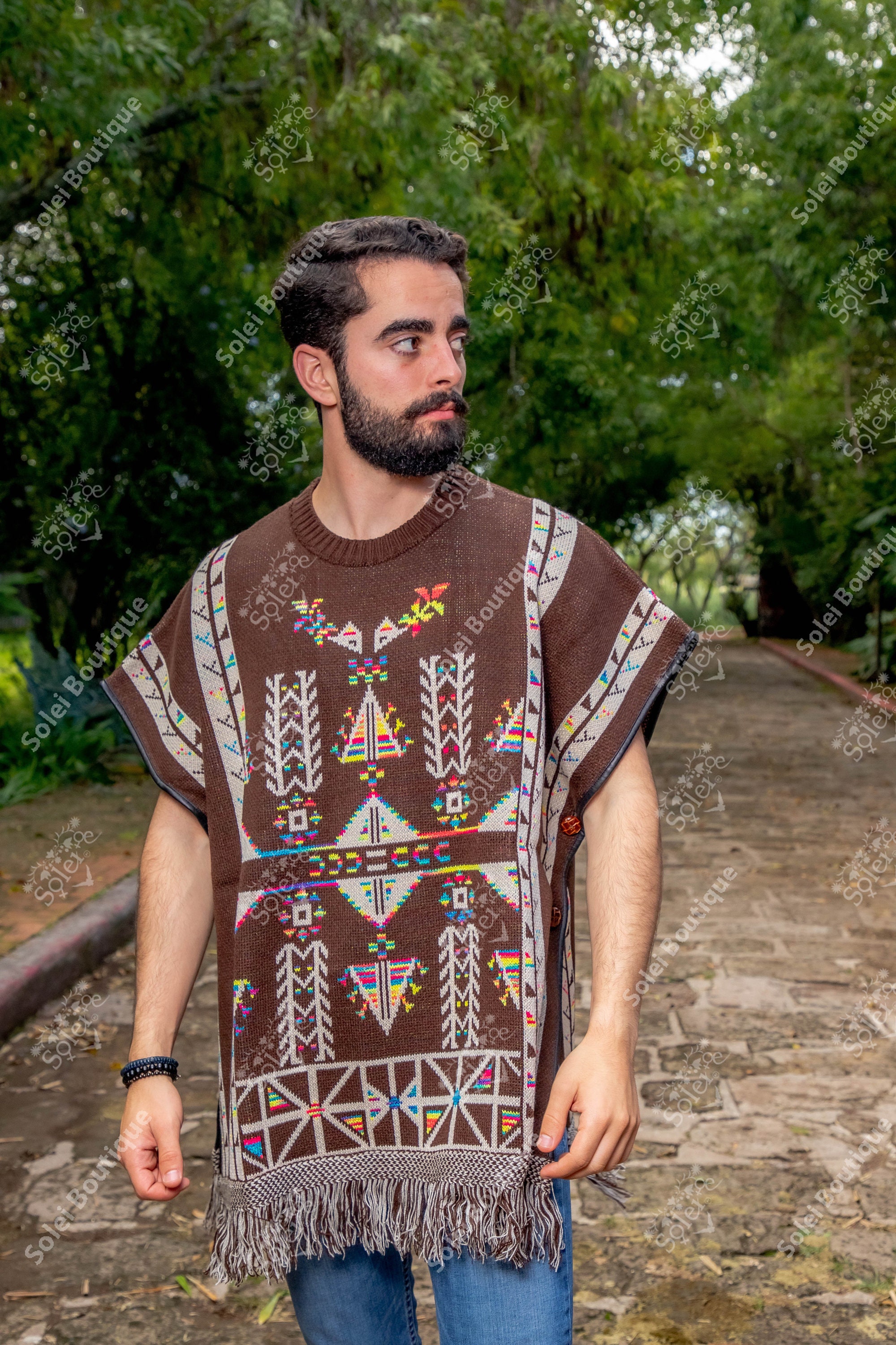 メキシコフリンジポンチョ メキシコフリンジポンチョ