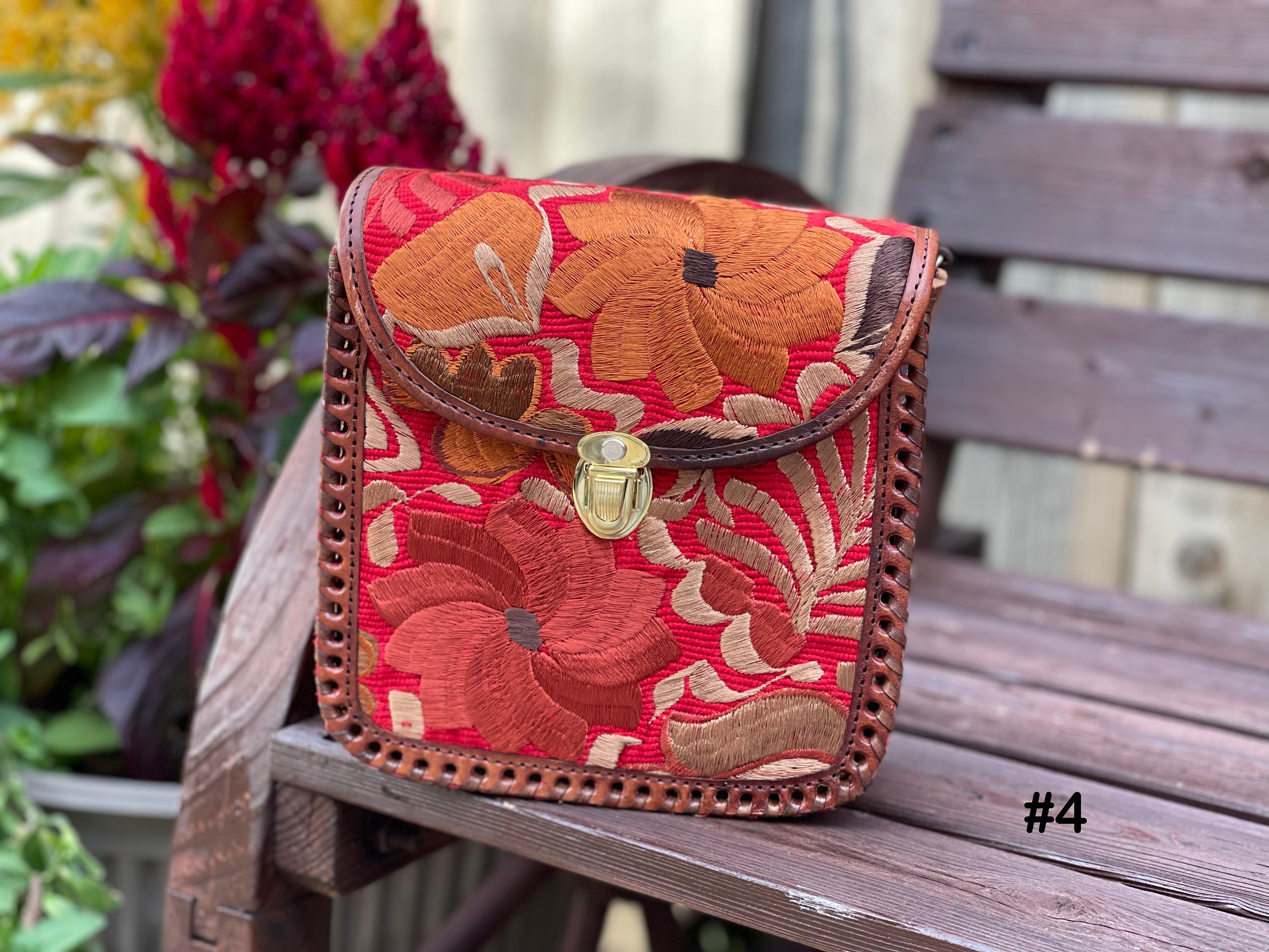 Artisanal Leather Crossbody Mexican Boho Chic Style