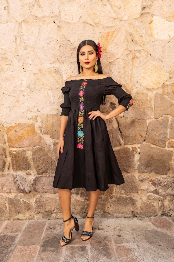Mexican Floral Bohemian Style Artisanal Latina Style