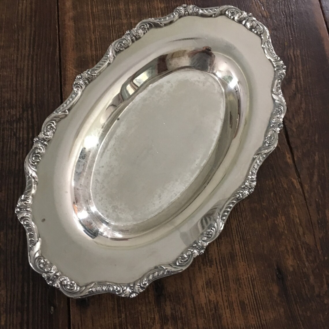 Poole Silver Company Silver Plated Serving Tray Etsy