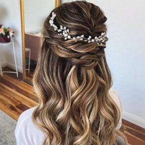 Pearl hair pins Bridal hair pins Hair piece for bride Wedding hair accessories Pearl hair pin Pearl bobby pins Pearl hair clip Hair pin set