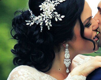 Crystal Bridal Hair Comb | Rhinestone Wedding Hairpiece