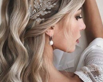 Crystal Bridal Hair Vine | Rhinestone Wedding Hair Piece