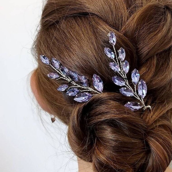 Purple Hair Piece Etsy