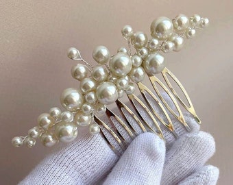 Pearl Bridal Hair Comb | Wedding HairPiece | Elegant Bridal Accessory