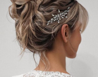Bridal hair piece Wedding hair pins Wedding headpiece for bride Wedding hair comb Wedding hair piece Bridal hair comb Silver hair pins