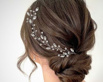 SPEDIZIONE GRATUITA Vite per capelli da sposa Pezzo per capelli da sposa Copricapo con strass Copricapo da sposa Pezzo per capelli da sposa Copricapo di cristallo per la sposa