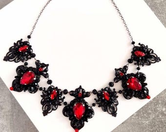 Collana Di Vampiri Gotici Collana Con Ciondolo In Pietra - Foto 3