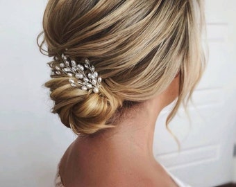 Pearl hair pins Bridal hair pins Pearl hair pin set Bridal hair piece Wedding hair accessories Pearl hair comb Decorative hair pins