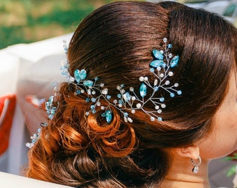Turquoise Hair Piece Etsy