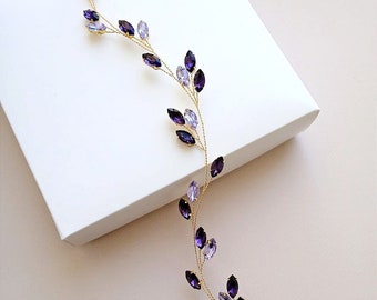 Lila Haarschmuck Lavendel Haarschmuck Lila Haarschmuck Amethyst Schmuck Haarschmuck Braut Haarschmuck Lila Kopfschmuck