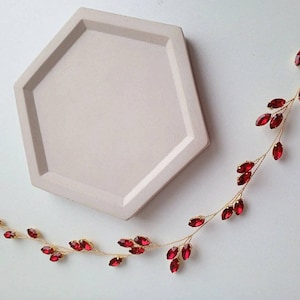Red hair vine Wedding hair piece Bridal hair vine Red headpiece Bridal hair piece Red hair accessories Prom red hair piece Red hair jewelry
