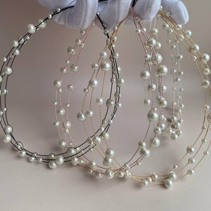 Pearl First Communion Headband – Flower Girl Tiara image 14