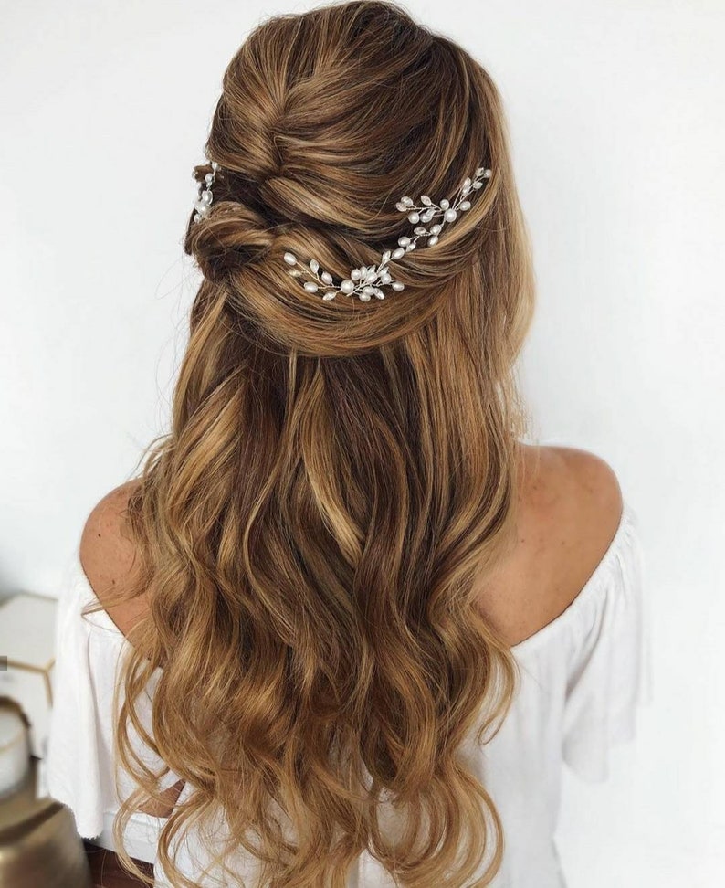 Elegant Pearl Hair Pins Bridal Hair Pins Pearl Hair Pin Set Etsy UK