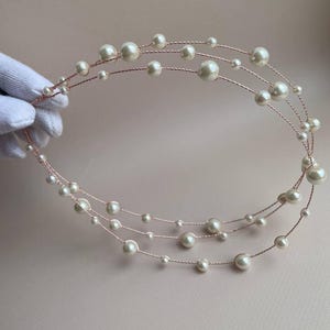 Pearl First Communion Headband – Flower Girl Tiara image 13