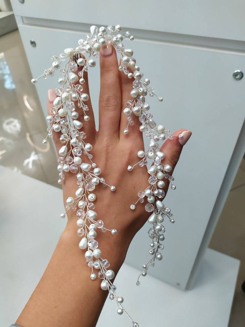 Pearl Hair Vine for Updo/wedding Hair Accessories Pearl/for Etsy