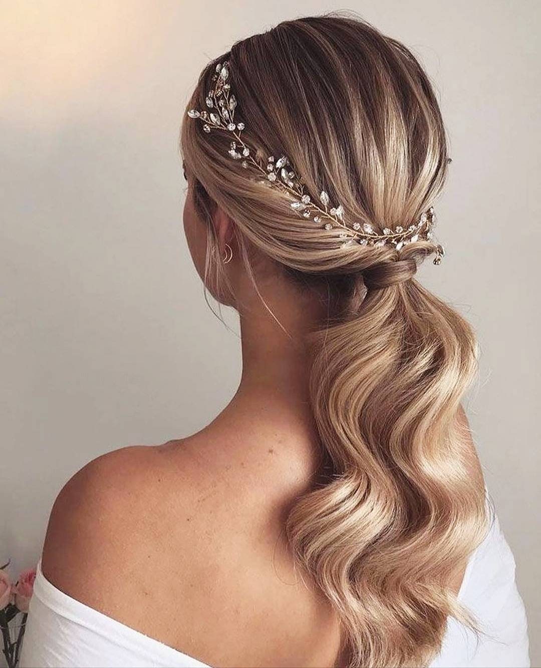 Silver Wedding Hair Vine Crystal Bridal Diamante Bridesmaid Hairband Headpiece 