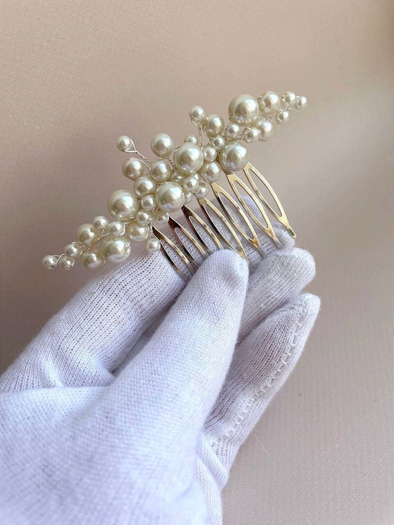 Pearl Bridal Hair Comb | Wedding HairPiece | Elegant Bridal Accessory