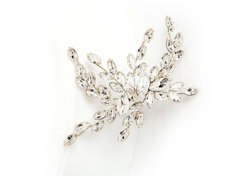 Rhinestone hair comb Crystal hair comb Side hair comb Silver Etsy
