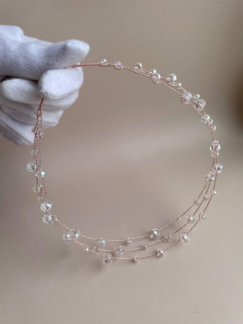 Pearl First Communion Headband – Flower Girl Tiara image 12