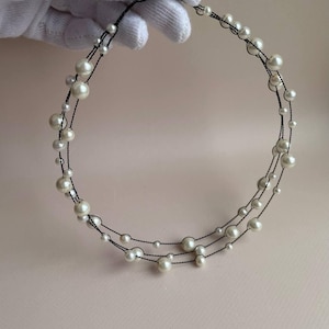 Pearl First Communion Headband – Flower Girl Tiara image 15