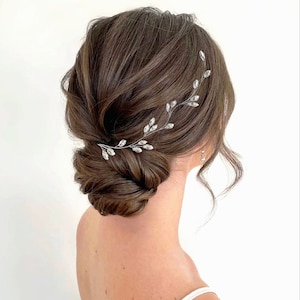 Enredadera de pelo nupcial Tocado Boho Pieza de pelo Boho Pieza de pelo nupcial Accesorios para el cabello de boda Pieza de pelo de boda Tocado nupcial Pelo de cristal imagen 6