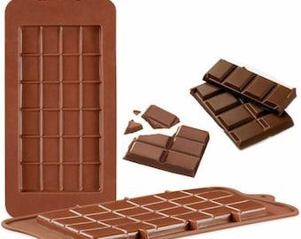 Chocolate bar mold | Etsy Chocolate Biscuit Bar Pillow Case
