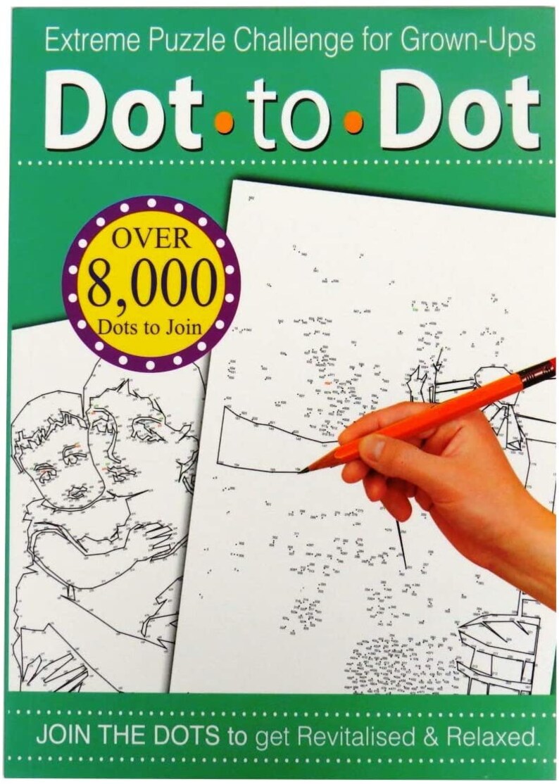 1x Adult Dot to Dot Book Anti Stress Activity Books Stress Etsy