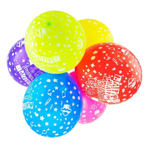 10 Pack of 12 Happy Birthday Balloons House Party Balloons Childrens Birthday Supplies Kids Birthday Decor Multicoloured Latex Balloons 10 Pack of 12 Happy Birthday Balloons House Party Balloons Childrens Birthday Supplies Kids Birthday Decor Multicoloured Latex Balloons