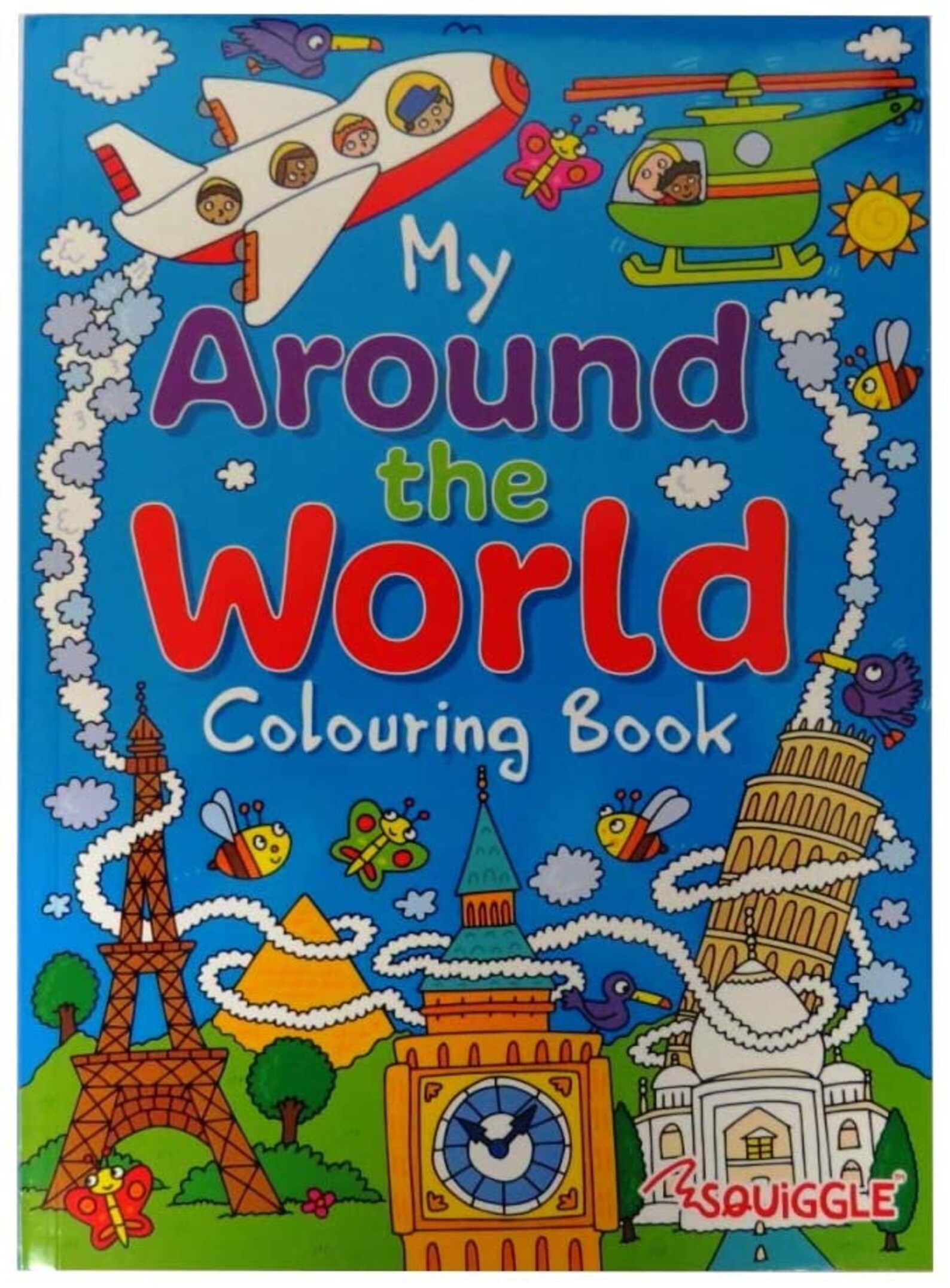 Around the World & Travel Activity Book Colouring Children Etsy