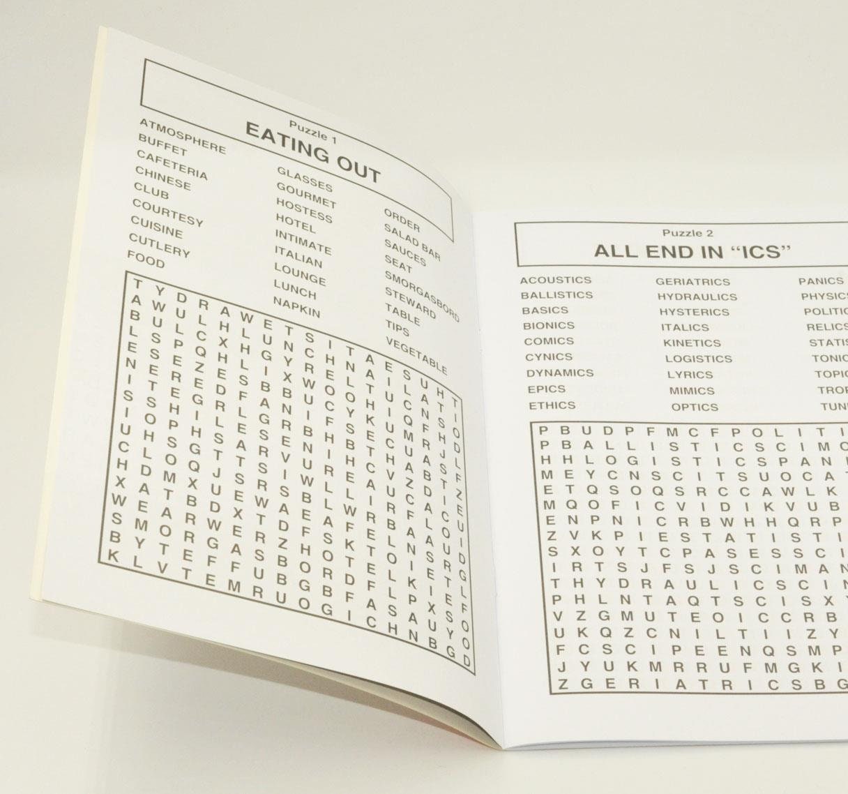 1x A4 Word Search Book Activity Books Fun Learning Games | Etsy