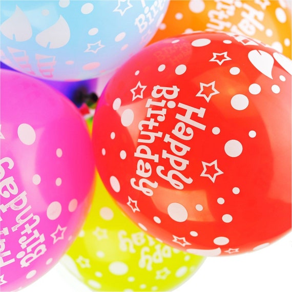 10 Pack of 12 Happy Birthday Balloons House Party Balloons Childrens Birthday Supplies Kids Birthday Decor Multicoloured Latex Balloons 10 Pack of 12 Happy Birthday Balloons House Party Balloons Childrens Birthday Supplies Kids Birthday Decor Multicoloured Latex Balloons