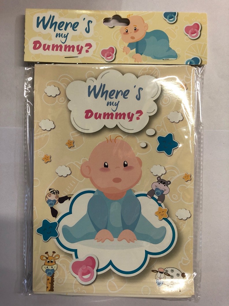 Wheres My Dummy Baby Shower Party Board Game Remake Spinoff Etsy