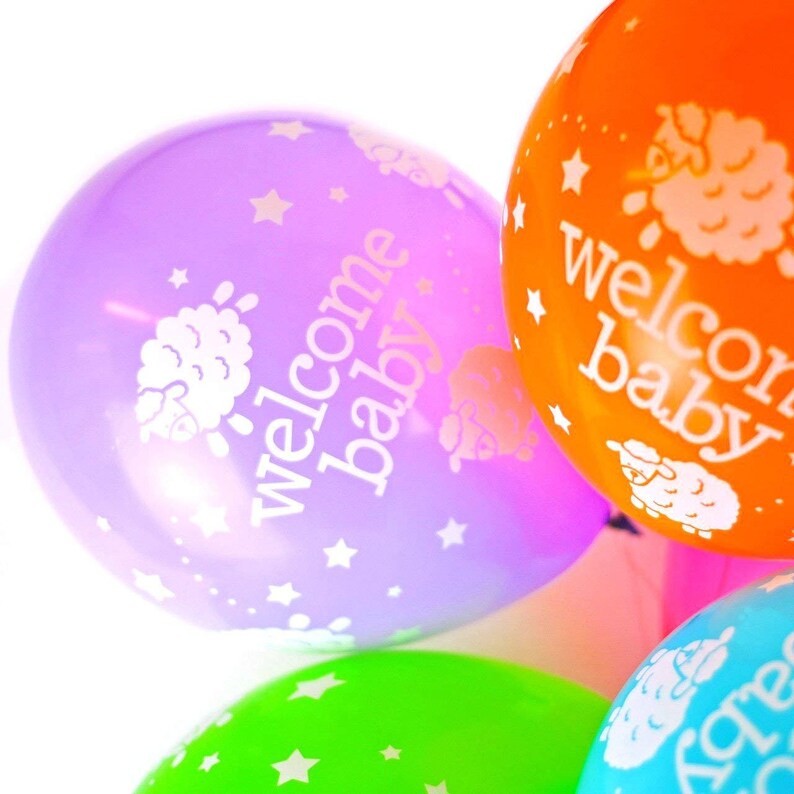 Baby Balloons Assorted Colour Sheep Balloons 12 Inch Etsy