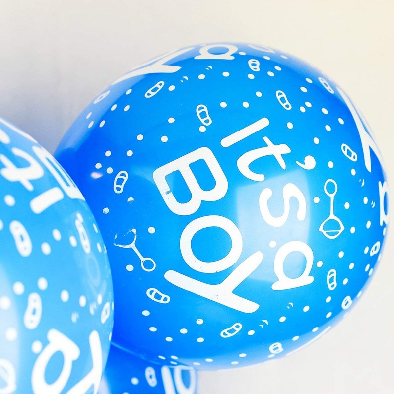 Boys Baby Shower Balloon Baby Boys Gender Reveal Decor 10 Pack of 12 Its a Boy Balloons Baby Shower Decorations Blue Latex Balloons