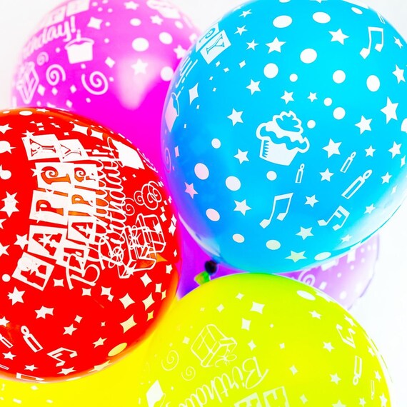 10 Pack of 12 Happy Birthday Balloons House Party Balloons Childrens Birthday Supplies Kids Birthday Decor Multicoloured Latex Balloons 10 Pack of 12 Happy Birthday Balloons House Party Balloons Childrens Birthday Supplies Kids Birthday Decor Multicoloured Latex Balloons