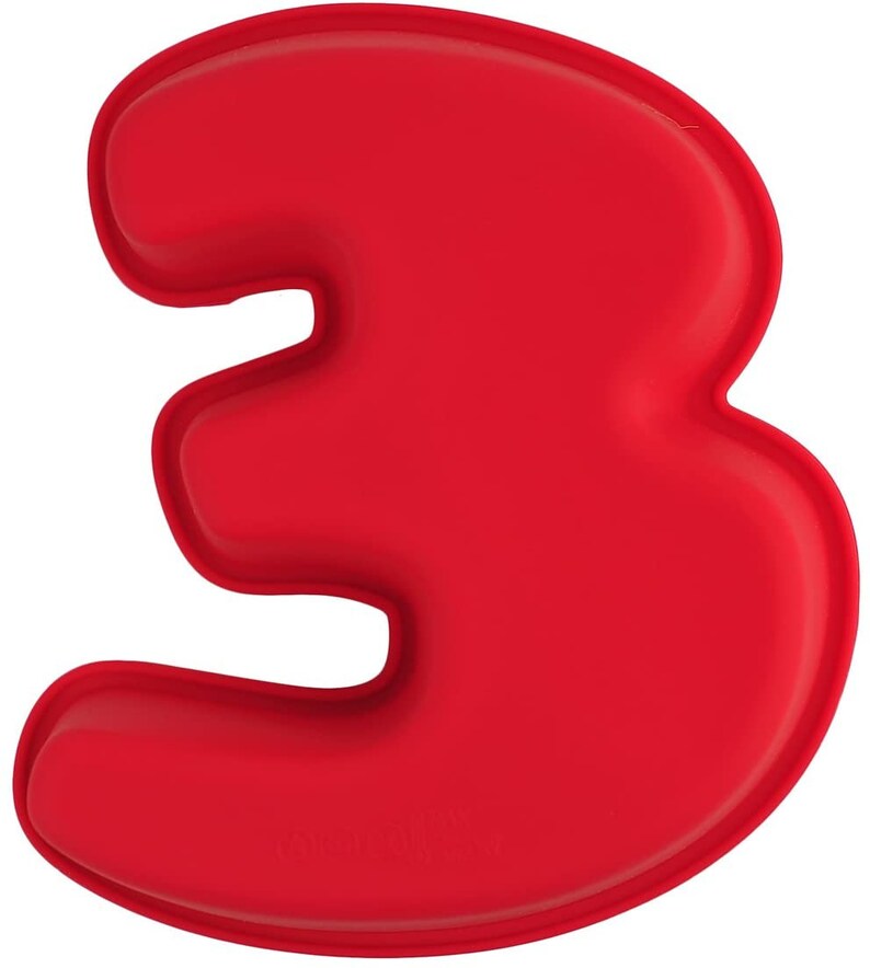 1x Number 08 Shaped Silicone Mould Red Birthday Cake Mold Etsy