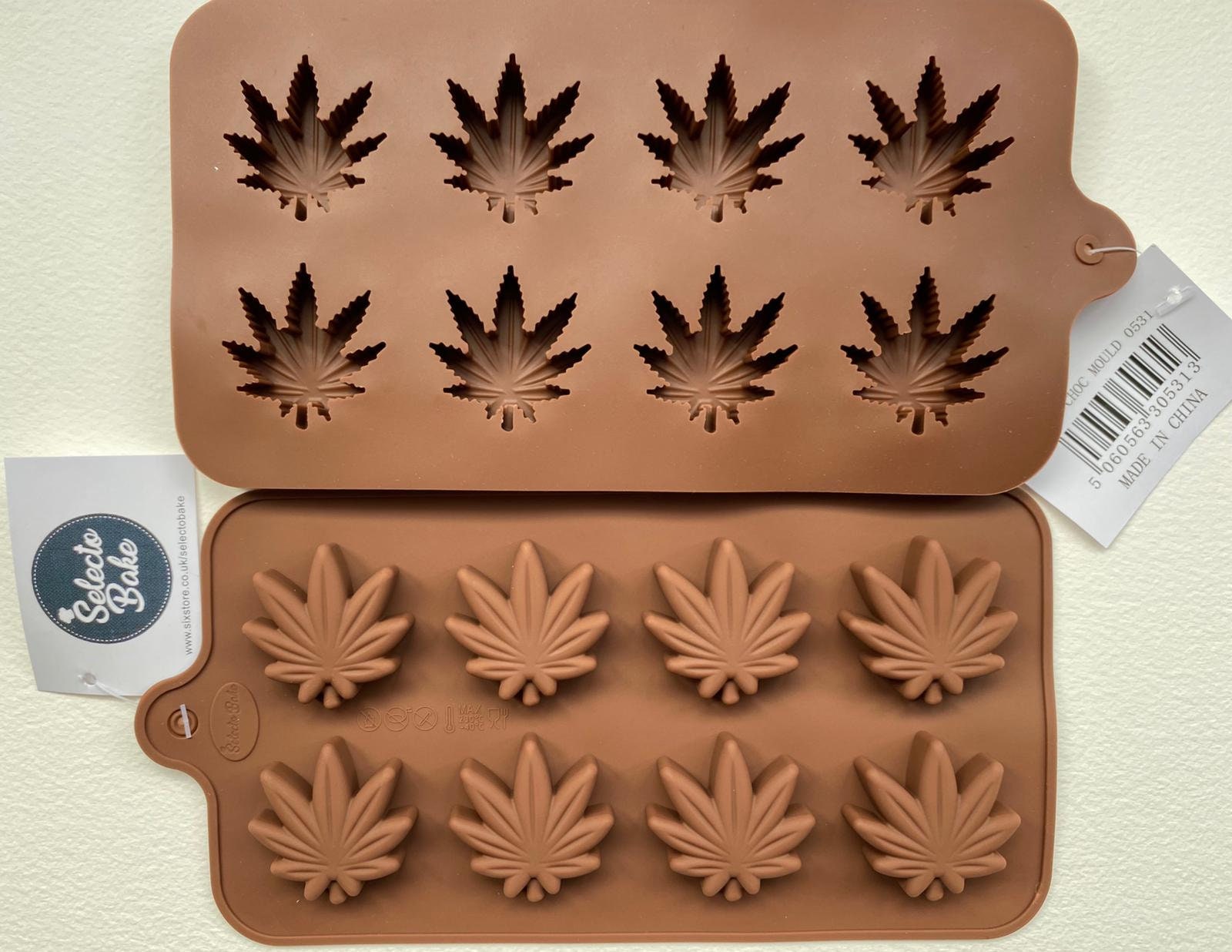 1x 8 Cavity Non Stick Silicone Marijuana Leaf Shaped Mould Etsy
