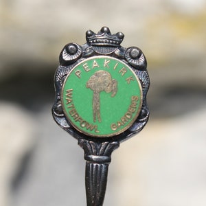 Cucchiaio d&#39;epoca Peakirk Waterfowl Gardens Cambridgeshire, souvenir dell&#39;Inghilterra
