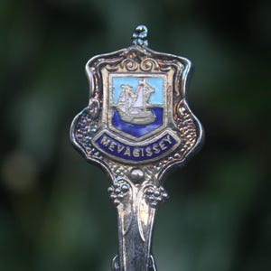 Vintage Spoon Mevagissey Cornwall England UK British Souvenir Cornish Gift