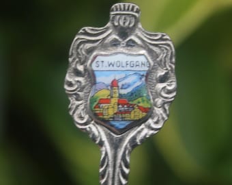Cuillère vintage Saint Wolfgang Autriche Souvenir autrichien
